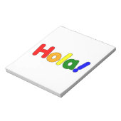 Bloc-note Espagnol Rainbow Hello : Espanol Iris Hola (Tourné)