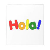 Bloc-note Espagnol Rainbow Hello : Espanol Iris Hola (Devant)