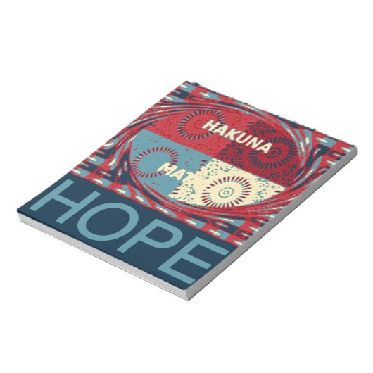 Bloc-note Espoir Pacifique : Un Design Calme Hakuna Matata (Tourné)