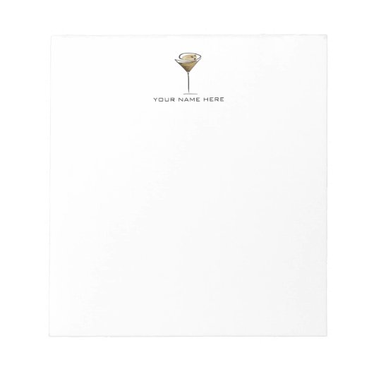Bloc-note Espresso Martini (Devant)
