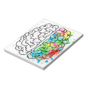 Bloc-note esprit cerveau psychologie idée coeurs (Tourné)