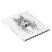 Bloc-note Esprit de loup tribal (Incliné)