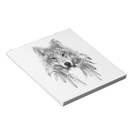 Bloc-note Esprit de loup tribal (Incliné)