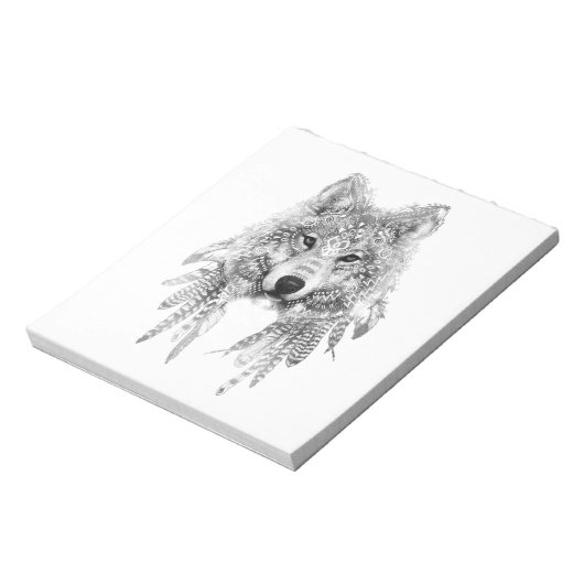 Bloc-note Esprit de loup tribal (Tourné)