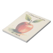 Bloc-note Esprit de soins d'aquarelle Pomme cadeau enseignan (Tourné)