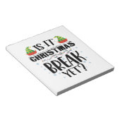 Bloc-note Est-ce déjà les vacances de Noël Drôle de professe (Incliné)