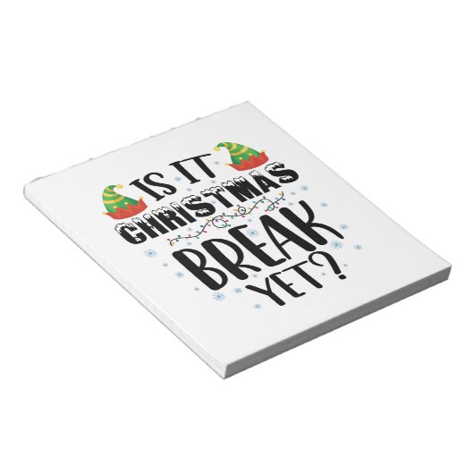 Bloc-note Est-ce Noël Pause, Mais Drôle Enseignant De Vacanc (Incliné)