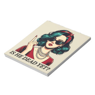 Bloc-note Est-Il Mort, Mais Drôle De Dire Un Humour Sombre V