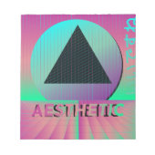 Bloc-note esthétique des ondes de vapeur (Devant)