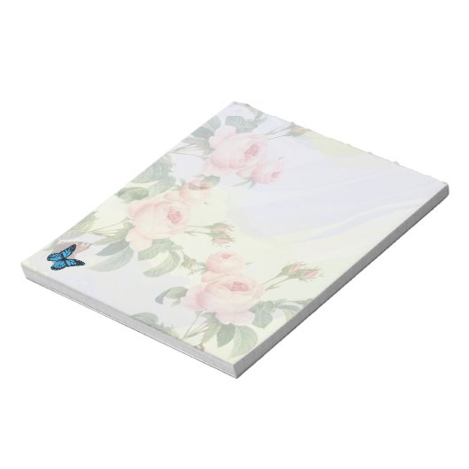 Bloc-note esthétique éphémère conception rose (Tourné)