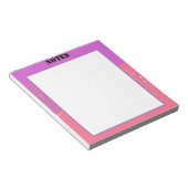 Bloc-note esthétique éphémère conception rose (Incliné)