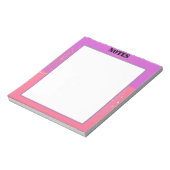 Bloc-note esthétique éphémère conception rose (Tourné)