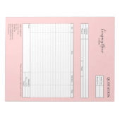 Bloc-note Établissez un devis d'entreprise, une facture ou u (Devant)