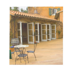 Bloc-note États-Unis, Californie, vallée de Sonoma, Patio à 