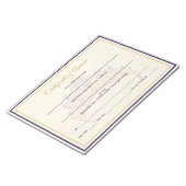 Bloc-note États-Unis Certificats de la Couronne (Incliné)