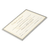 Bloc-note États-Unis Certificats de la Couronne (Incliné)