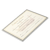 Bloc-note États-Unis Certificats de la Couronne (Incliné)