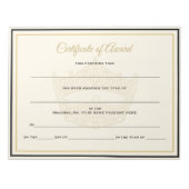 Bloc-note États-Unis Certificats de la Couronne (Devant)