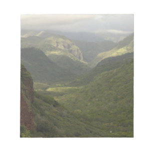Bloc-note États-Unis, Hawaï, Kauai, Vue sur le canyon. (RF)