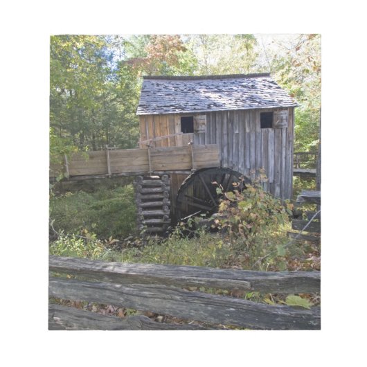 Bloc-note États-Unis - Tennessee. Moulin à câble dans la rég (Devant)