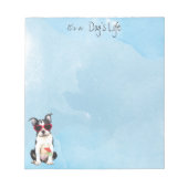 Bloc-note Été Boston Terrier (Devant)