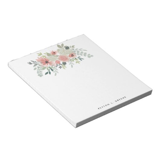 Bloc-note Été Fleurs Roses Vierges (Incliné)