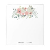 Bloc-note Été Fleurs Roses Vierges (Devant)