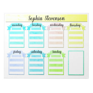 Bloc-note Éteignez Calendrier, créez-vous, planificateur b