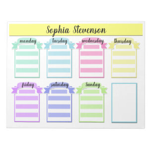 Bloc-note Éteignez Calendrier, créez-vous, planificateur ble