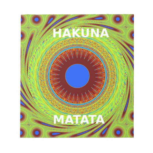 Bloc-note Ethnic Avoir une belle journée et une meilleure nu (Devant)