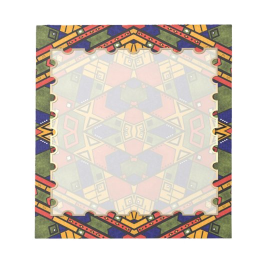 Bloc-note Ethno africain sans couture traditionnelle motif (Devant)