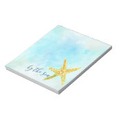 Bloc-note Étoile jaune côtière aquarelle eau (Tourné)
