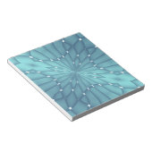 Bloc-note Étoile métallique bleue et turquoise (Incliné)