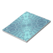Bloc-note Étoile métallique bleue et turquoise (Tourné)