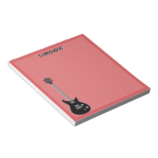 Bloc-note Étoile rock guitare (Incliné)