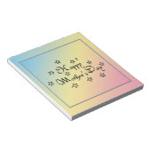 Bloc-note Étoiles de la Fête des mères - (Incliné)