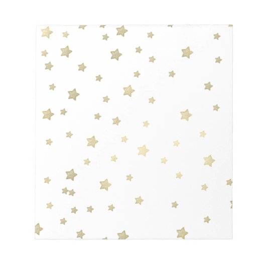 Bloc-note Étoiles d'or (Devant)