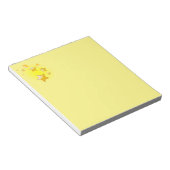 Bloc-note Étoiles dorées, fond jaune, (Incliné)