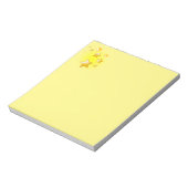 Bloc-note Étoiles dorées, fond jaune, (Tourné)