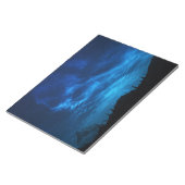 BLOC-NOTE ÉTOILES LUMINEUSES DANS UN CIEL NOIR ET BLEU (Incliné)