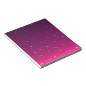 Bloc-note Étoiles magiques violet (Incliné)