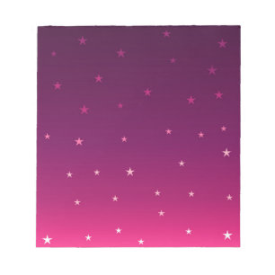 Bloc-note Étoiles magiques violet
