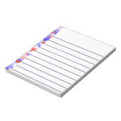 Bloc-note Étoiles patriotiques (Tourné)