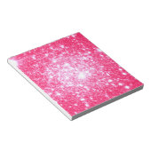 Bloc-note Étoiles roses brillantes (Incliné)