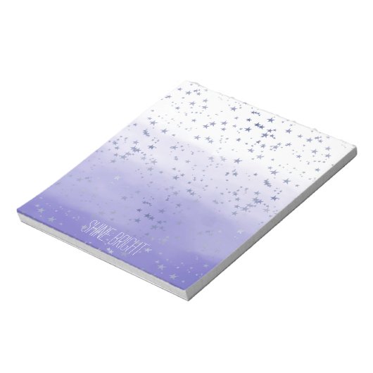 Bloc-note Étoiles violettes Ombre (Tourné)
