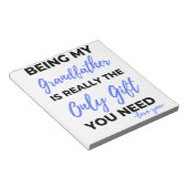 Bloc-note Être Mon Grand-Père Est Vraiment Le Seul Cadeau Bl (Incliné)