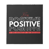 Bloc-note Être positif (Devant)