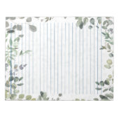 Bloc-note Eucalyptus bio Aquarelle Design 40 pages (Devant)