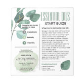 Bloc-note Eucalyptus Essential Oils Start Guide (Devant)
