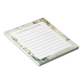 Bloc-note Eucalyptus Feuilles Nom personnalisé Linked (Incliné)